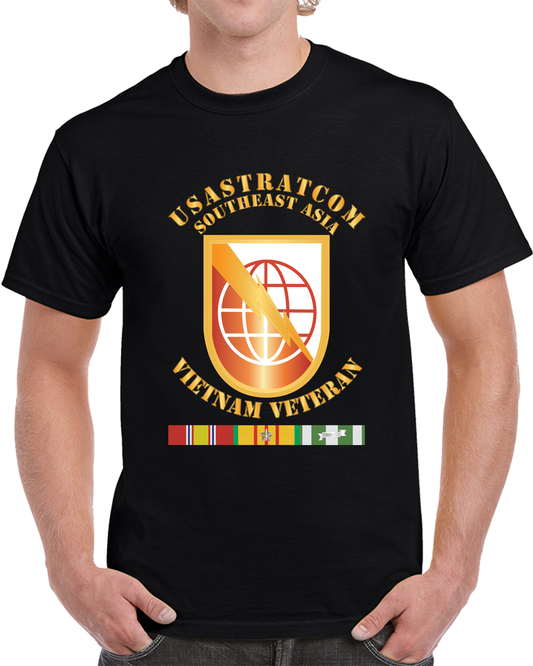 Army - USASTRATCOM W VN SVC Ribbons X 300 T Shirt