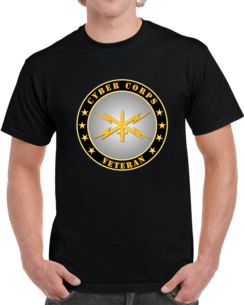 Army - Cyber Corps Veteran T Shirt