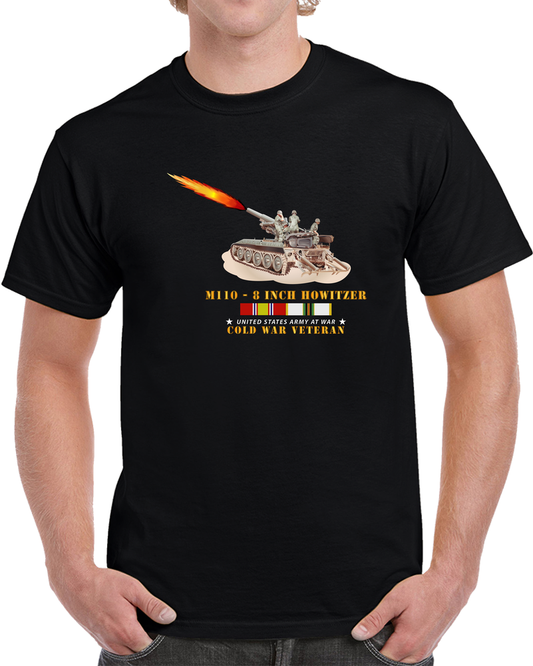 Army - M110 - 8 Inch - Crew Firing w COLD SVC T Shirt