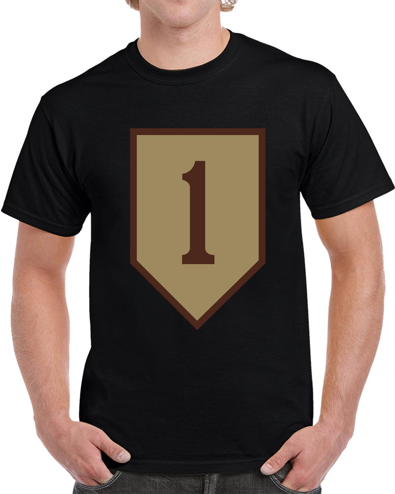 Army - SSI - 1st Infantry Division - Subdued Desert X 300 T Shirt