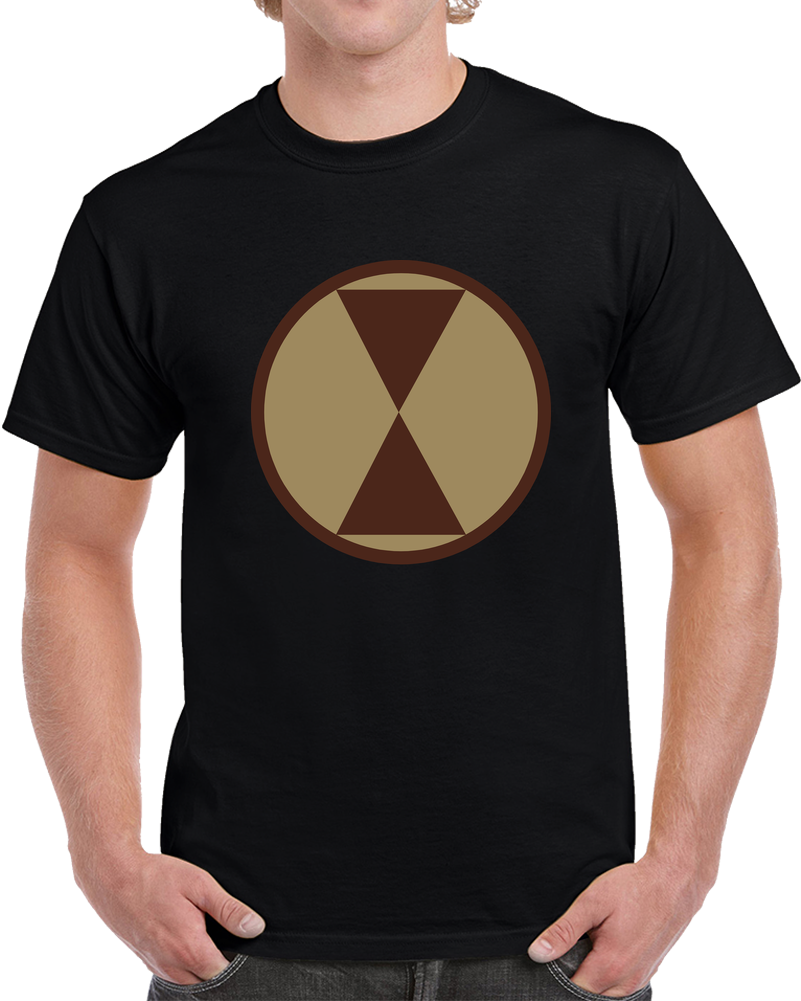 Army - SSI - 7th Infantry Division - Subdued Desert X 300 T Shirt