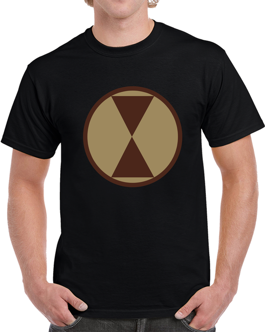 Army - SSI - 7th Infantry Division - Subdued Desert X 300 T Shirt