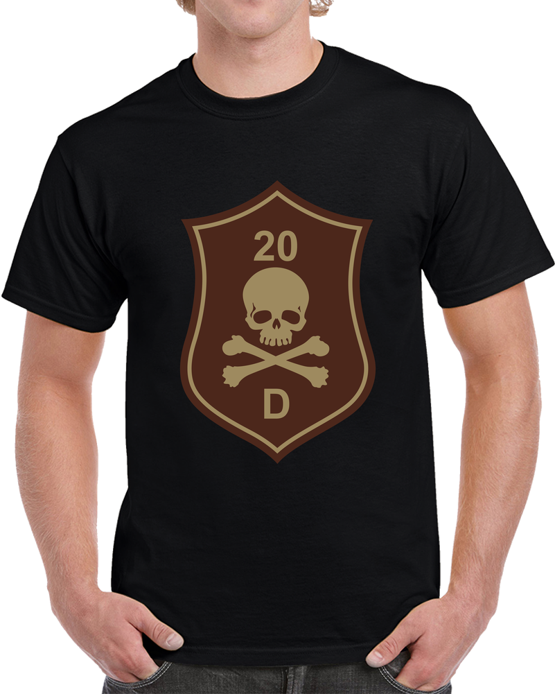 Army - SSI - 20th Infantry Division - Subdued Desert X 300 T Shirt