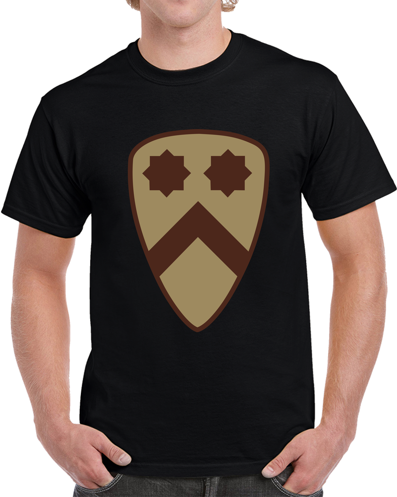Army - SSI - 2nd Cavalry Division - Subdued Desert X 300 T Shirt