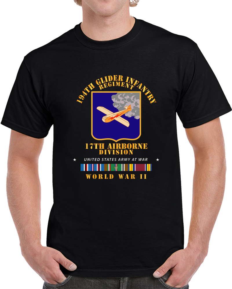 Army  - 194th Glider Infantry Regiment - WWII W EUR SVC T Shirt