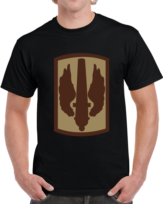 Army - SSI - 18th Field Artillery Brigade - Subdued Desert X 300 T Shirt