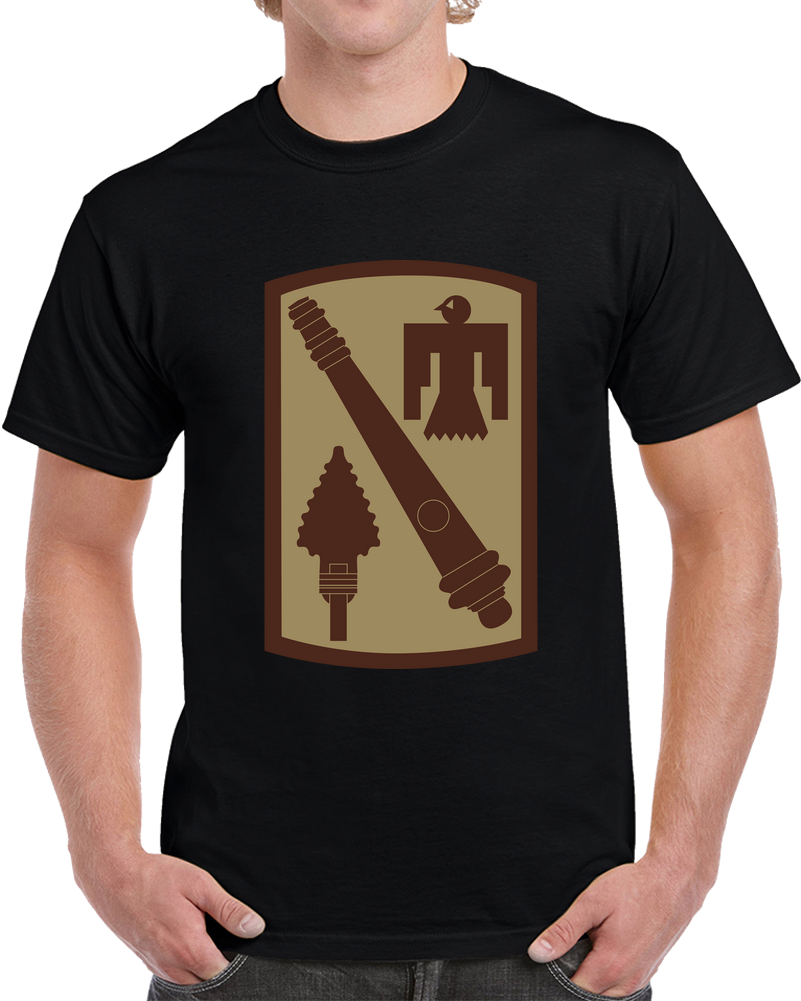 Army - SSI - 45th Field Artillery Brigade - Subdued Desert X 300 T Shirt