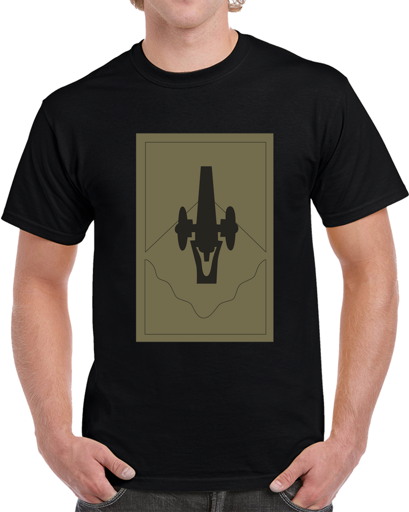 Army - SSI - 135th Field Artillery Brigade - Subdued X 300 T Shirt