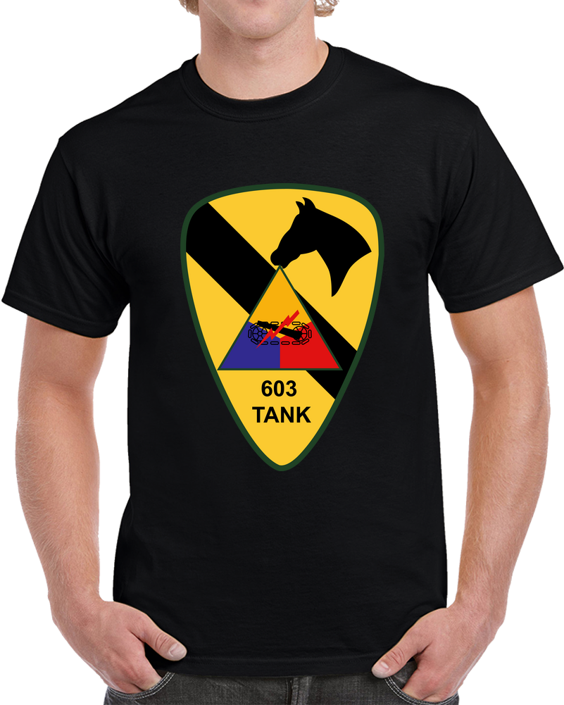 Army - 603rd Medium Tank Co  - 1st Cav Wo Txt T Shirt