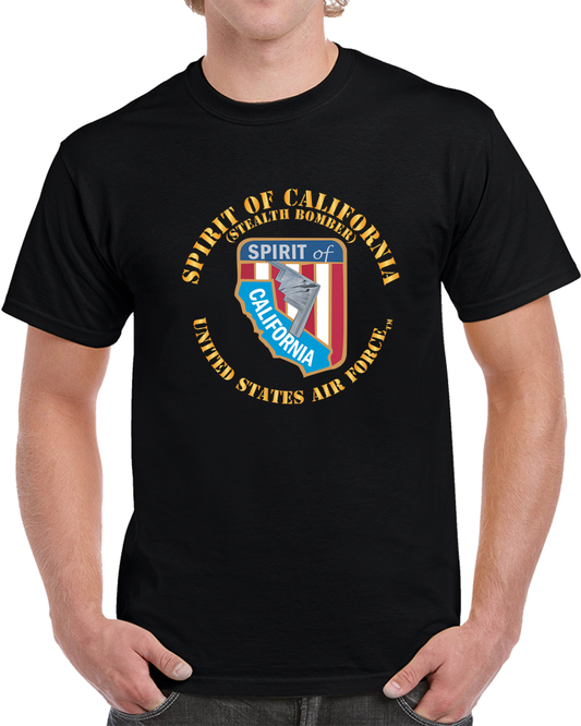 USAF - B2 - Spirit Of California - Stealth Bomber X 300 T Shirt