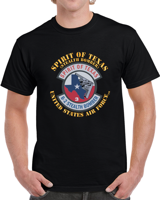 USAF - B2 - Spirit Of Texas - Stealth Bomber X 300 T Shirt
