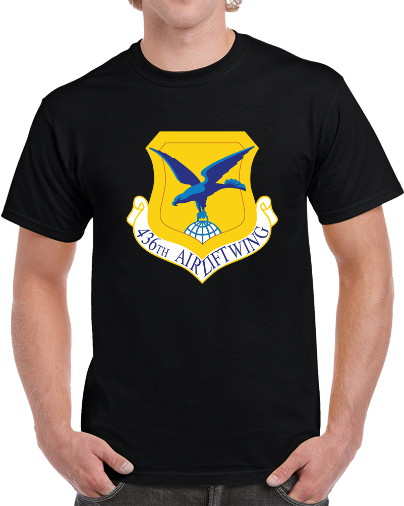 USAF - 436th Airlift Wing Wo Txt X 300 T Shirt