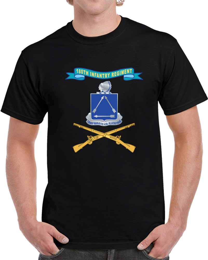 Army  - 180th Infantry Regiment W Ribbon - Br X 300 T Shirt