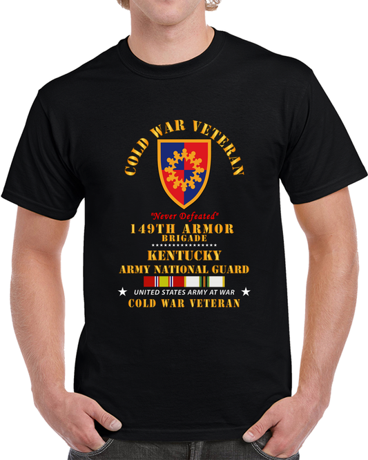 Army - Cold War Vet -  149th Armor Brigade Kentucky ARNG W COLD SVC T Shirt