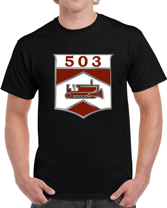 Army - 503rd Engineer Company (CSE) - DUI Wo Txt X 300 T Shirt