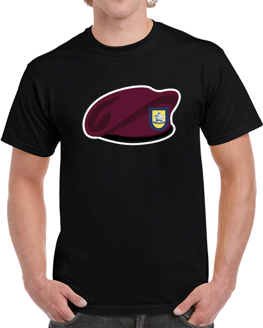 Army - Maroon Beret - Flash - DUI - 173rd Support Battalion Wo Txt X 300 T Shirt