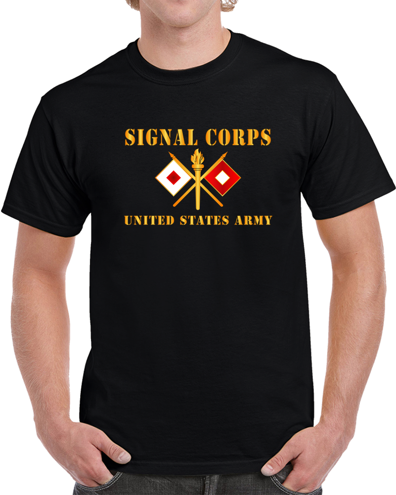 Army - Signal Corps - Branch - US Army X 300DPI T Shirt
