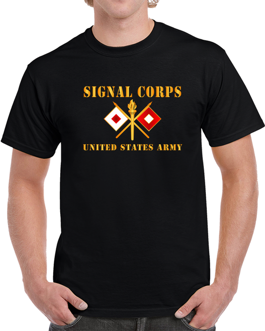 Army - Signal Corps - Branch - US Army X 300DPI T Shirt