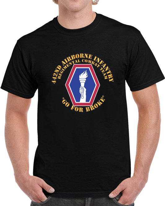 Army - 442nd Airborne Infantry Regimental Combat Team X 300 T Shirt