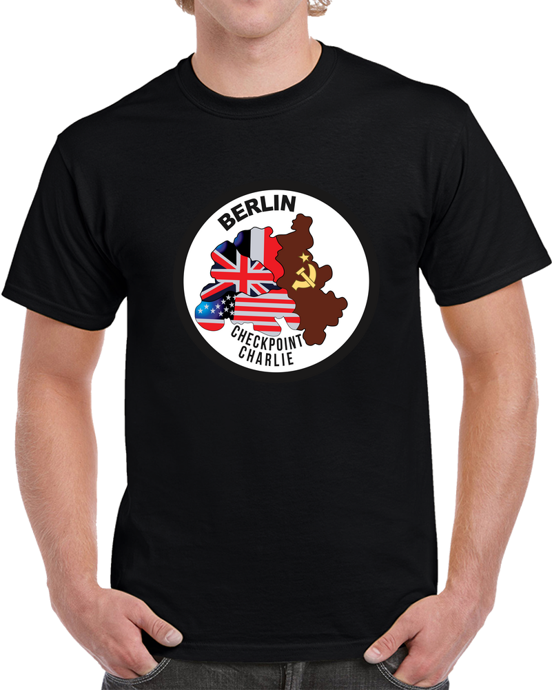 Berlin - Checkpoint Charlie - Round - Bright X 300 T Shirt