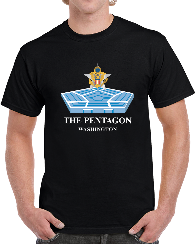 Army - The Pentagon w Bldg and GS Branch Txt X 300 T Shirt