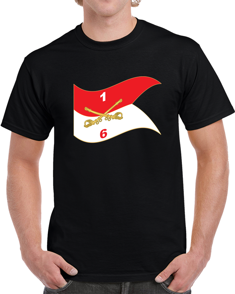 Army - 6th Squadron, 1st Cavalry Regiment - Guidon - Waving X 300 T Shirt