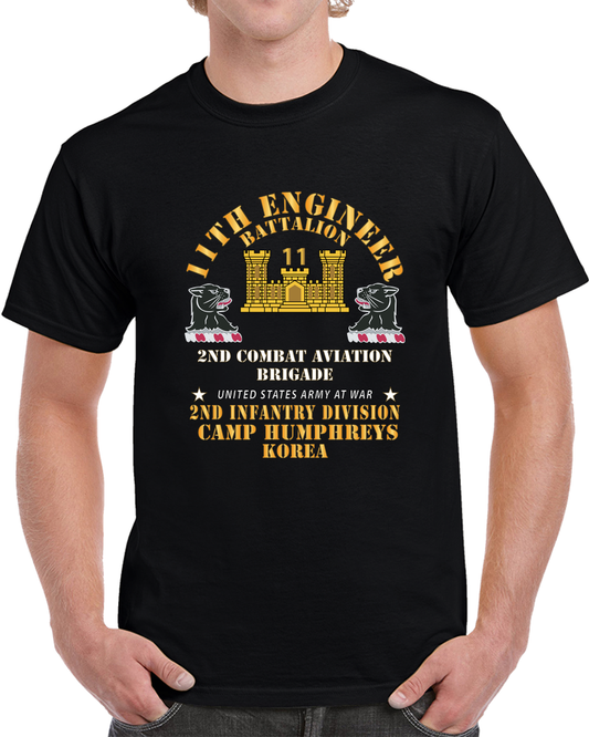 Army - 11th Engineer Battalion - Camp Humphries 2nd Infantry Division - Korea  X 300 T Shirt