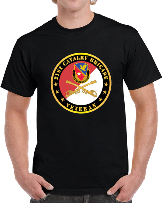 Army - 21st Cavalry Brigade - Veteran - Red - White - V1 X 300 T Shirt