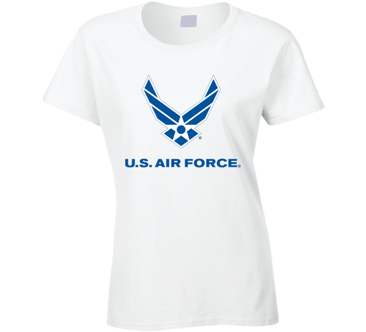 Usaf Logo, Tm Txt - U S Air Force X 300 Ladies T Shirt