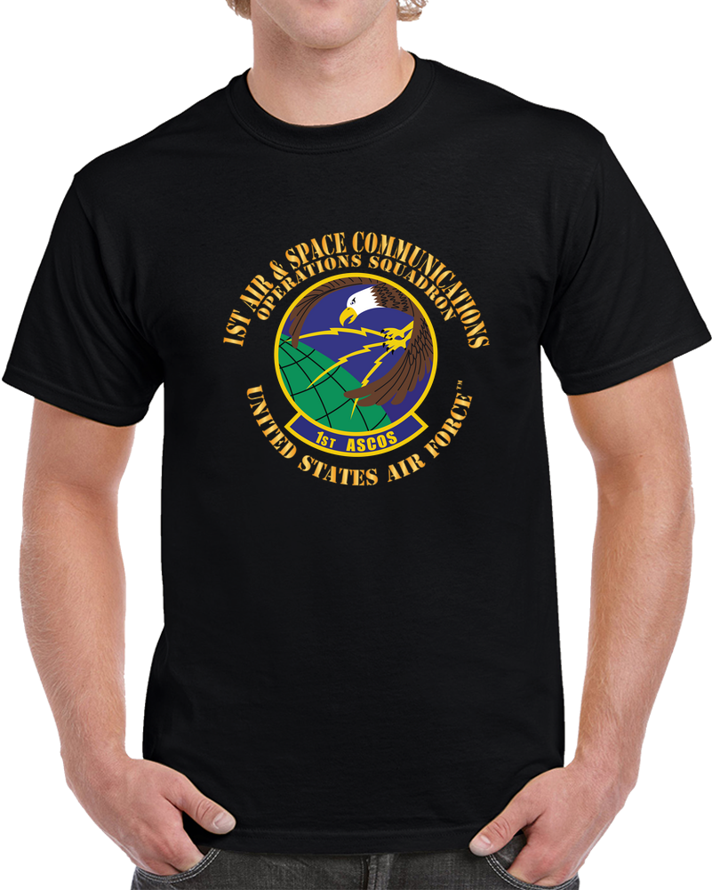 USAF - 1st Air &amp; Space Communications Operations Sq X 300 T Shirt