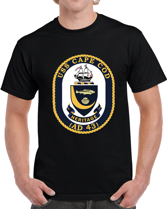 Navy - USS Cape Cod (AD 43) Wo Txt X 300 T Shirt