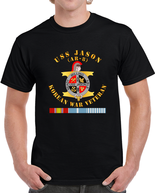 Navy - USS Jason (AR-8) - Korean War Veteran W KOREA SVC T Shirt