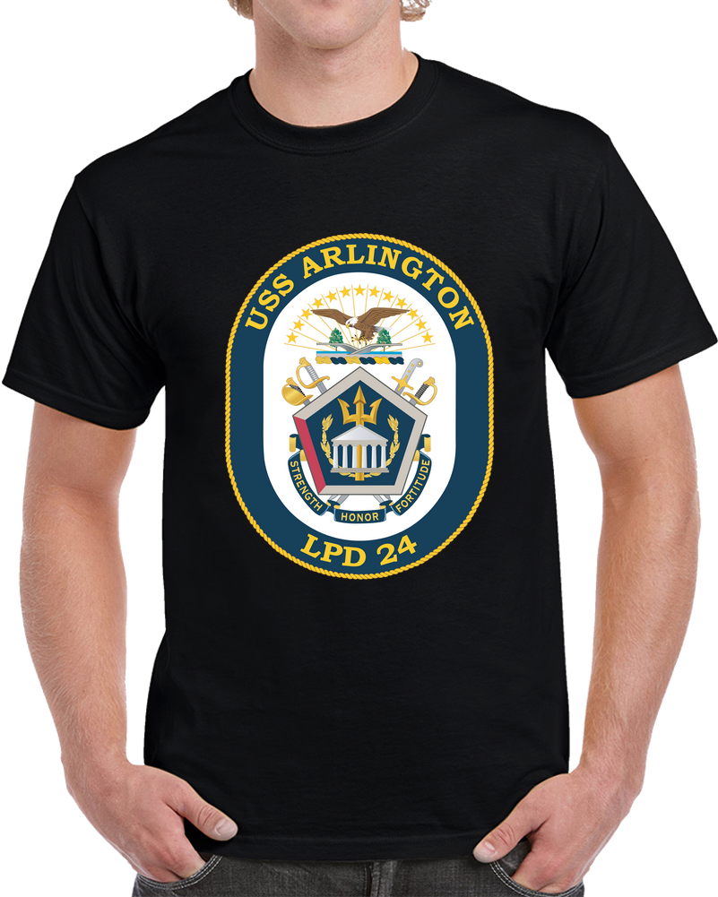 Navy - USS Arlington (LPD-24) Wo Txt X 300 T Shirt