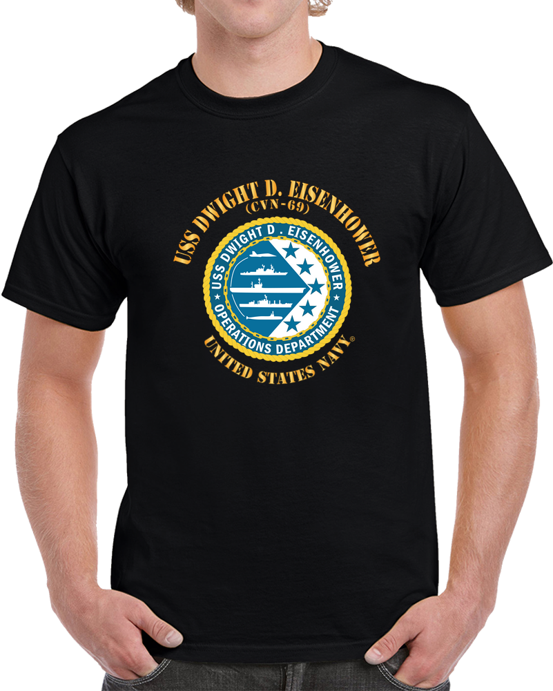 Navy - USS Dwight D. Eisenhower (CVN-69) - Operations Department X 300 T Shirt