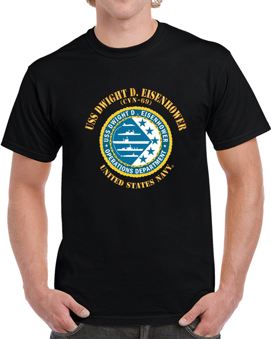 Navy - USS Dwight D. Eisenhower (CVN-69) - Operations Department X 300 T Shirt
