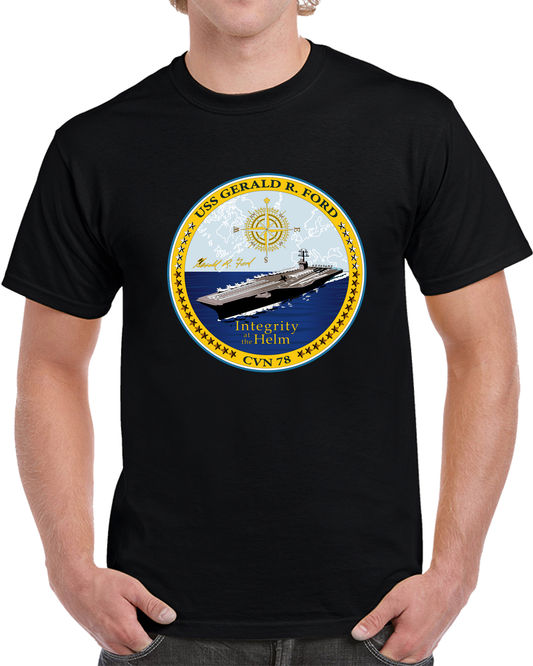Navy - USS Gerald R. Ford (CVN-78) Wo Txt X 300 T Shirt