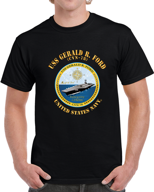 Navy - USS Gerald R. Ford (CVN-78) X 300 T Shirt
