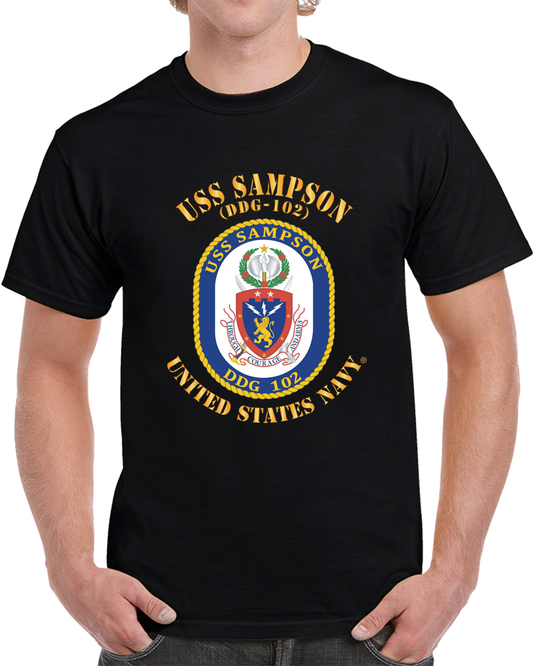 Navy - USS Sampson (DDG-102) X 300 T Shirt