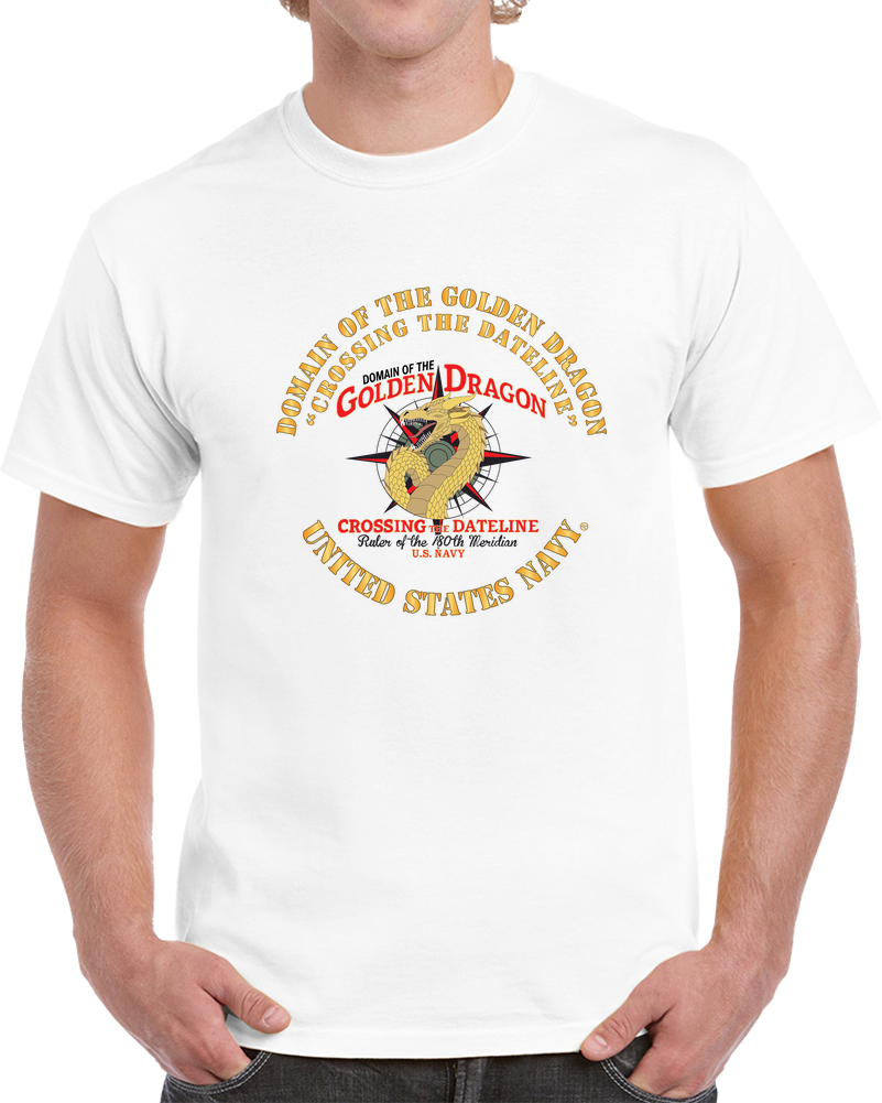 Navy - Domain Of The Golden Dragon X 300 T Shirt
