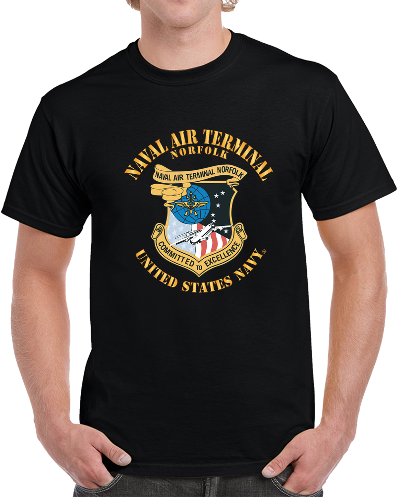Navy - Naval Air Terminal Norfolk X 300 T Shirt