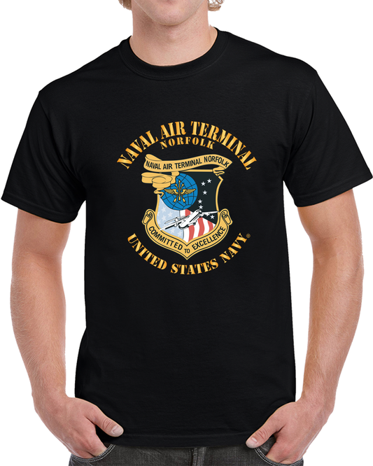 Navy - Naval Air Terminal Norfolk X 300 T Shirt