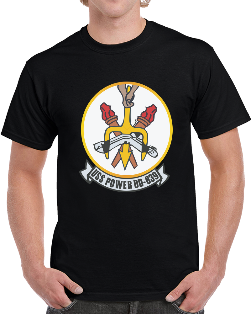 Navy - USS Power (DD-839) Wo Txt X 300 T Shirt