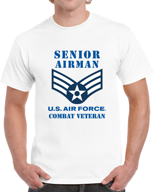 USAF - Senior Airman (E4) - 2020 - Combat Veteran X 300 T Shirt