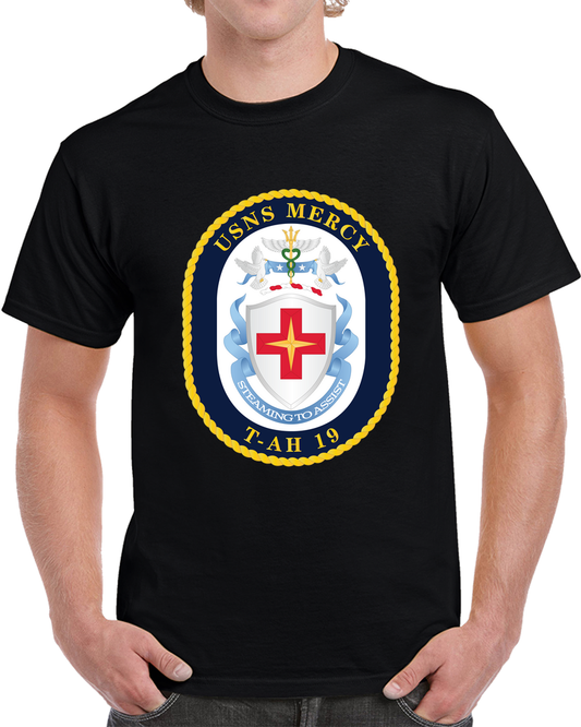 Navy - USNS Mercy (T-AH-19) - Crest Wo Txt X 300 T Shirt