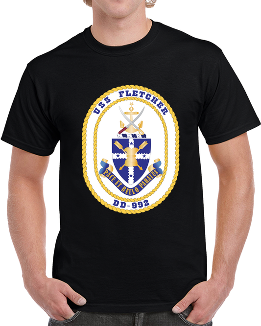 Navy - USS Fletcher (DD 992) Wo Txt X 300 T Shirt