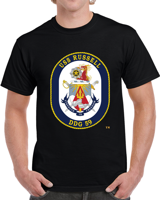 Navy - USS Russell (DDG-59) Wo Txt X 300 T Shirt