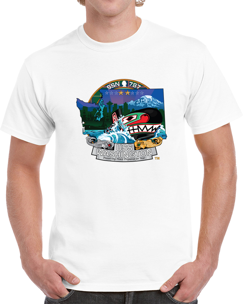 Navy - USS Washington (SSN-787) Wo Txt X 300 T Shirt