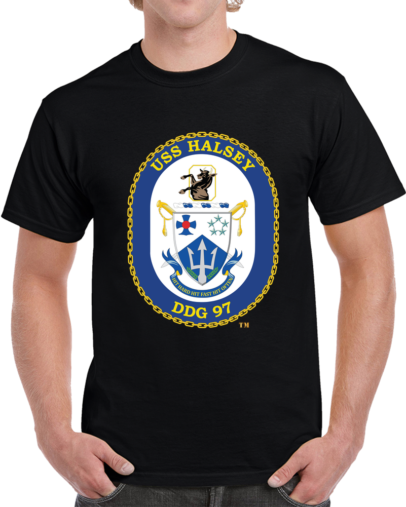 Navy - USS Halsey (DDG-97) Wo Txt X 300 T Shirt