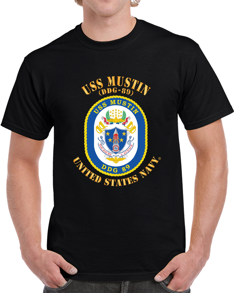 Navy - USS Mustin (DDG-89) X 300 T Shirt