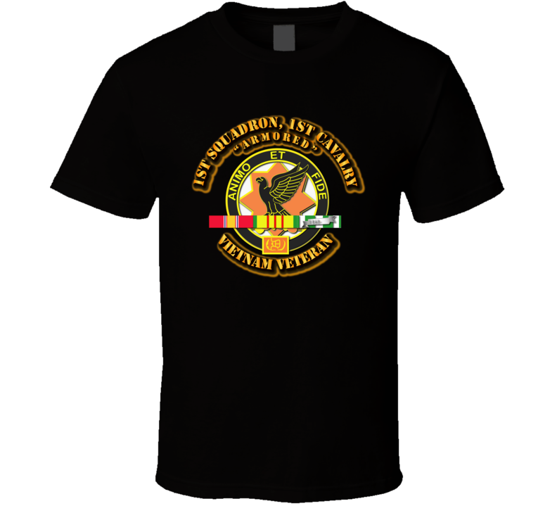  1st Squadron, 1st Cavalry w SVC Ribbon T Shirt